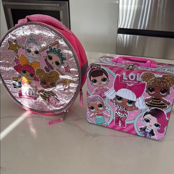 L.O.L. Surprise! Pink and Silver Kids Lunch Set - Picture 1 of 9